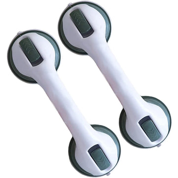 Bathroom & Shower Grab Bars – Ultra-Secure Suction Cups with Dual Lock, Non-Slip Support for Maximum Comfort