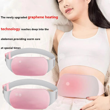 Portable Heating and Massaging Belt – Fast Relief for Menstrual Cramps and Back/Abdominal Pain