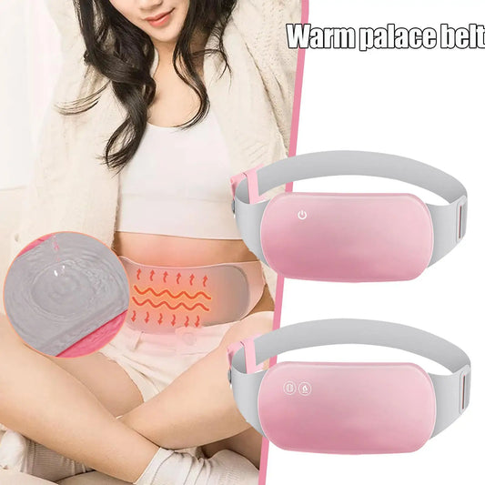 Portable Heating and Massaging Belt – Fast Relief for Menstrual Cramps and Back/Abdominal Pain