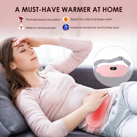 Warm Palace Heated Massage Belt – Pain Relief and Warming for Abdomen & Waist